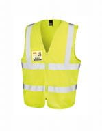 Zip I.D Safety Tabard Fluorescent Yellow