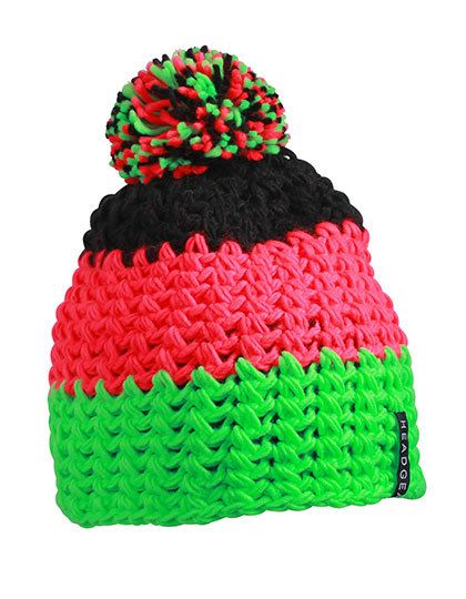 Crocheted Cap with Pompon