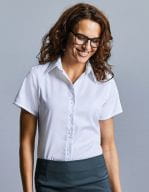 Ladies` Short Sleeve Tailored Ultimate Non-Iron Shirt