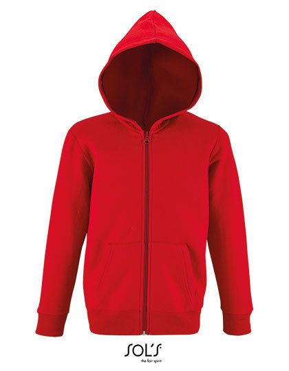 Kids` Zip Hoodie Stone