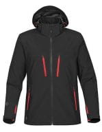 Mens Patrol Softshell Jacket Black / Bright Red