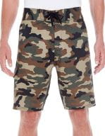 Stretch Board Shorts Green Camo