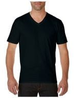 Premium Cotton® V-Neck T-Shirt Black