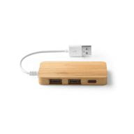 MOSER. USB HUB aus Bambus Natur