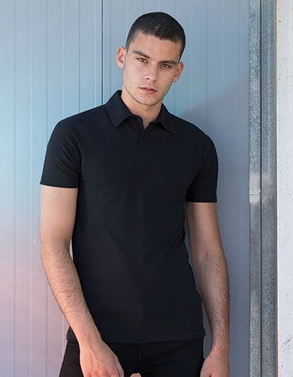 Men`s Short Sleeved Stretch Polo