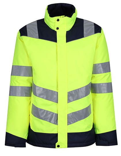 Pro Hi-Vis Thermogen Heated Jacket Yellow / Navy