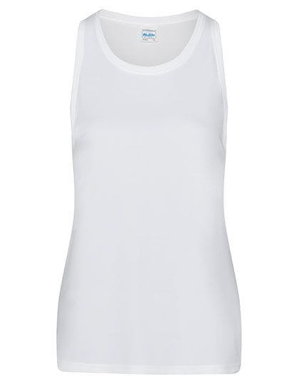 Girlie Cool Smooth Sports Vest Arctic White