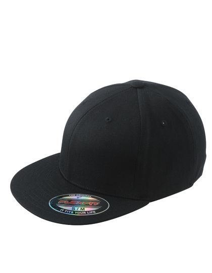 6 Panel Flexfit® Flat Peak Cap Black