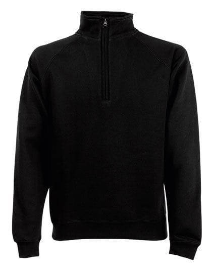 Classic Zip Neck Sweat Black