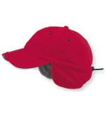 Techno Flap Cap Red