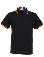 Classic Fit Tipped Collar Polo Black / Orange