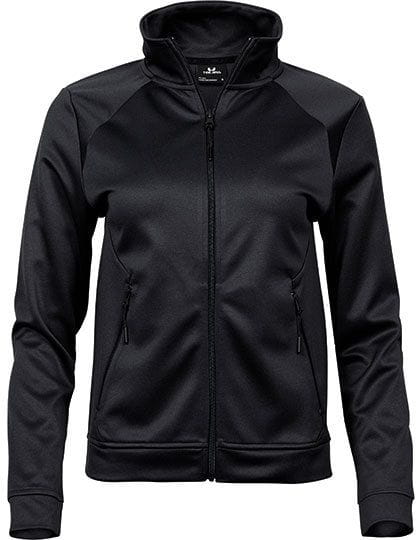 Womens Performance Zip Sweat Black