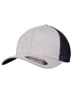 Flexfit Melange Mesh Cap Heather Grey / Navy