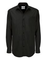 Poplin Shirt Heritage Long Sleeve / Men Black