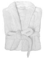 Coral Fleece Bathrobe Lady White Coral Fleece Bathrobe Lady White
