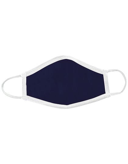 Premium Mund-Nasen-Maske (AFNOR Standard zertifiziert; 3er Set) Navy / White