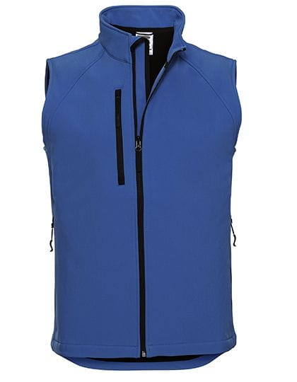 Men`s Softshell Gilet Azure Blue