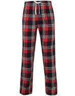 Men`s Tartan Lounge Pants Red-Navy Check