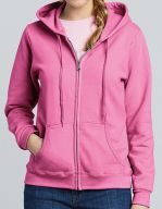 Heavy Blend Ladies` Full Zip Hooded Sweatshirt