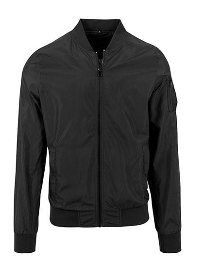 Nylon Bomber Jacket Black