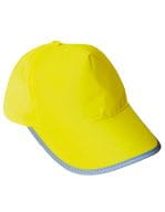 High Visibility Cap for Kids Signal Yellow