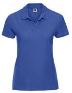 Ladies` Ultimate Cotton Polo Azure Blue