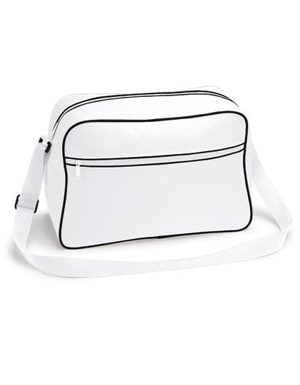 Retro Shoulder Bag White / Black