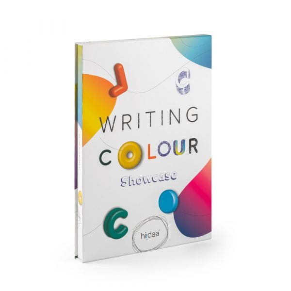 COLOUR WRITING SHOWCASE. Mustermappe mit 20 Kugelschreibern "Colour" Gemischt