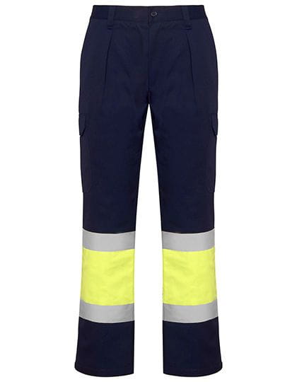 Soan Hi-Viz Trousers Navy Blue 55 / Fluor Orange 223