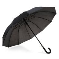 GUIL. 12-Speichen Regenschirm Schwarz