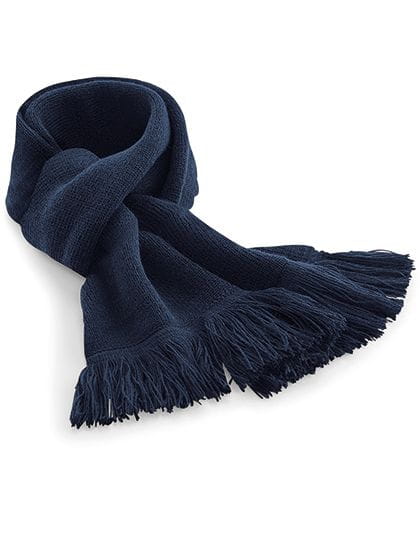 Classic Knitted Scarf French Navy