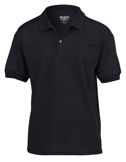 DryBlend® Youth Jersey Polo Black