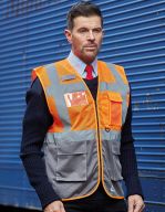 Hi Vis Top Cool Recycled Open Mesh Executive Waistcoat