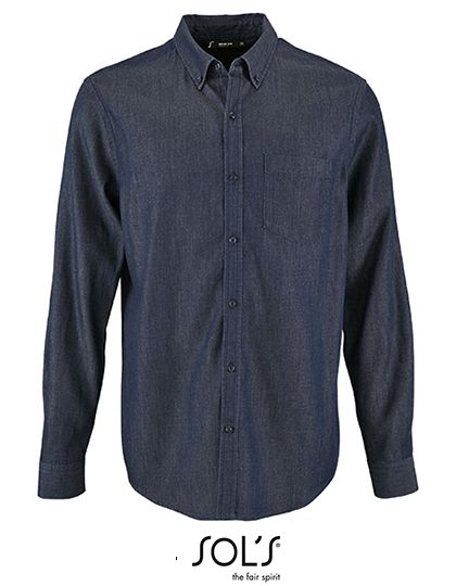 Men`s Denim Shirt Barry Denim Brut