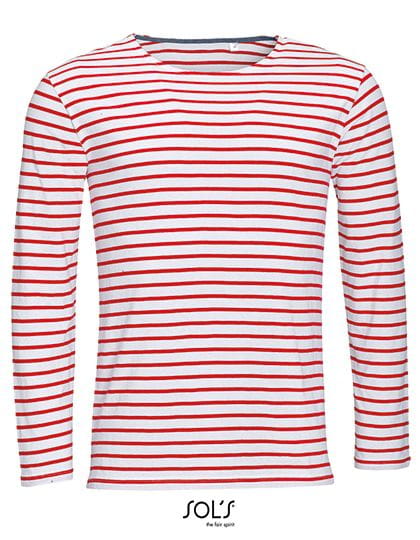 Men`s Long Sleeve Striped T-Shirt Marine