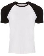Cotton Raglan T-Shirt Black / White