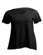 Curves Slub T-Shirt Lady Black