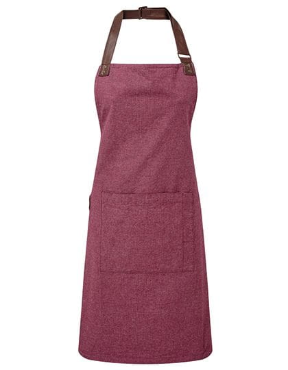 Annex Oxford Bib Apron Burgundy (ca. Pantone 209C)