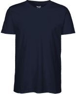 T-Shirt mit V-Ausschnitt aus Bio-Baumwolle - Neutral