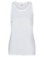 Girlie Cool Smooth Sports Vest Arctic White