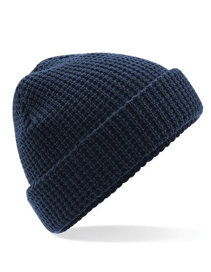 Classic Waffle Knit Beanie French Navy