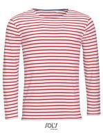 Men`s Long Sleeve Striped T-Shirt Marine