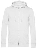 Organic Zipped Hood Jacket White