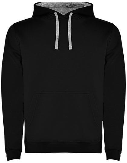 Urban Hooded Sweatshirt Black 02 / Heather Grey 58