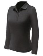 Woman Longsleeve Polo Black