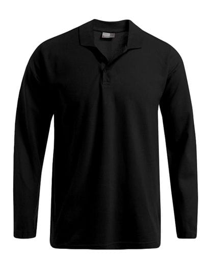 Men`s Heavy Polo Longsleeve Black