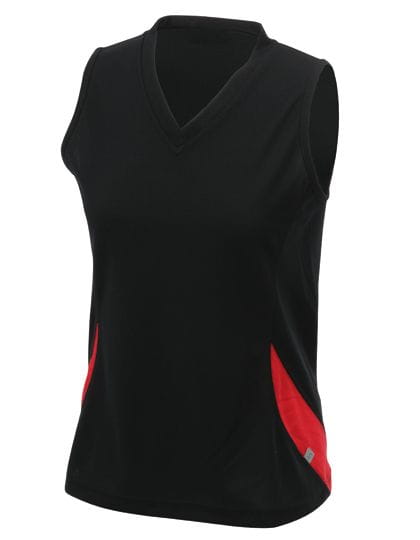 Ladies` Running Tank Black / Red