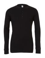 Jersey Long Sleeve Henley Black