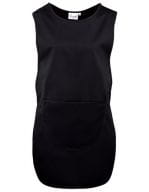 Women`s Long Pocket Tabard Black