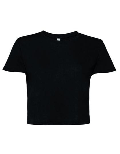 Women's Flowy Cropped Tee Black